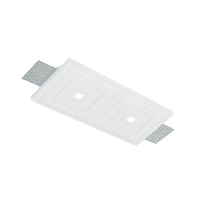 Luminosa Lighting Luminosa Zephyr Recessed Downlight White 2X Led 2400Lm 3000K from B&Q