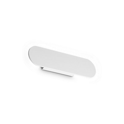 Luminosa Lighting Luminosa Zig Zag Oval Integrated Led Wall Lamp White 1300Lm 3000K from B&Q