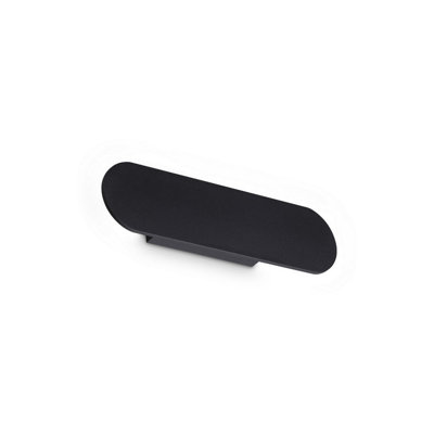 Luminosa Lighting Luminosa Zig Zag Oval Integrated Led Wall Lamp Black 1300Lm 3000K from B&Q