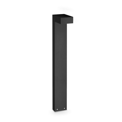 B&Q -  Luminosa Sirio 80Cm Outdoor Bollard Black 1X Led 1100Lm 3000K Ip65