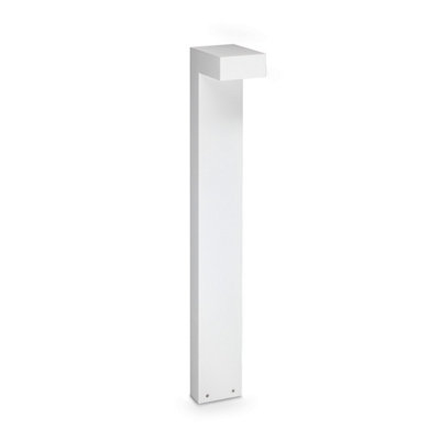 B&Q -  Luminosa Sirio 80Cm Outdoor Bollard White 1X Led 1100Lm 3000K Ip65
