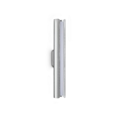 Luminosa Lighting Luminosa Dorica Integrated Led Wall Lamp Steel 930Lm 3000K from B&Q