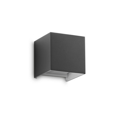 Luminosa Lighting Luminosa Atom 10Cm Outdoor Up Down Wall Lamp Anthracite 2X Led 1200Lm 4000K Ip54 from B&Q