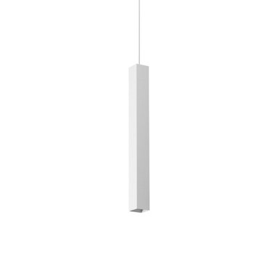 B&Q -  Luminosa Look Square Slim Pendant Ceiling Light White 1X Gu10