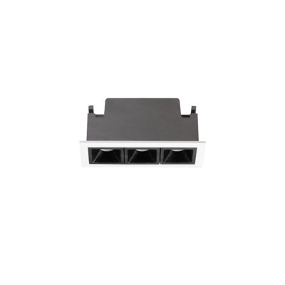 B&Q -  Luminosa Lika Recessed Downlight White 1X Led 590Lm 3000K