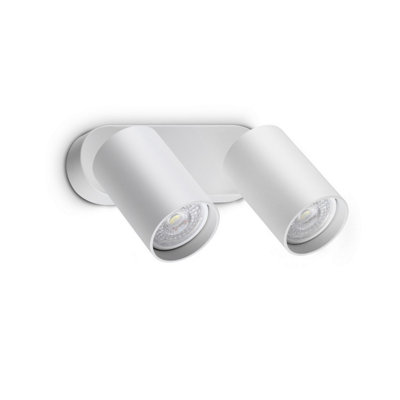 B&Q -  Luminosa Dynamite Twin Ceiling Spotlight White 2X Gu10
