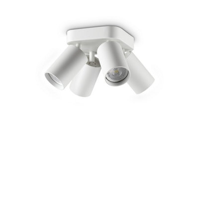 Luminosa Lighting Luminosa Dynamite Ceiling Spotlight Clusters White 4X Gu10 from B&Q
