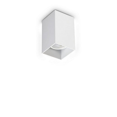 Luminosa Lighting Luminosa Look Square Surface Mounted Downlight White 1X Gu10 from B&Q