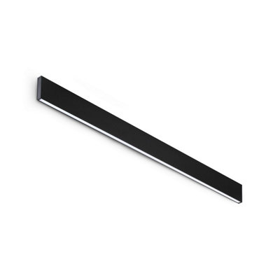 Luminosa Lighting Luminosa Steel Integrated Led Wall Lamp Black 3550Lm 3000K Dimmable from B&Q