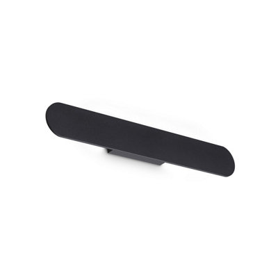 Luminosa Lighting Luminosa Zig Zag Oval Integrated Led Wall Lamp Black 2350Lm 3000K from B&Q