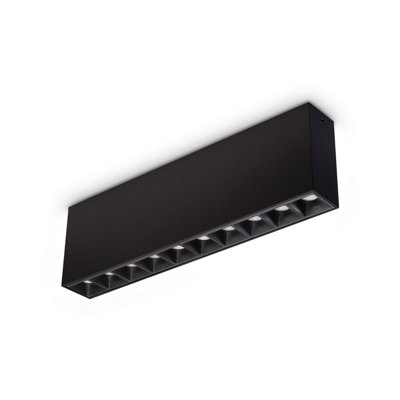 Luminosa Lighting Luminosa Lika Surface Mounted Downlight Black 1X Led 2450Lm 3000K from B&Q