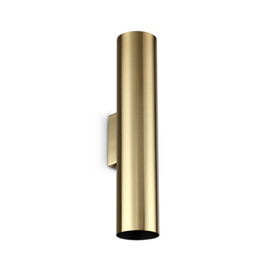Luminosa Lighting Luminosa Look 30Cm Up & Down Wall Lamp Brass 2X Gu10 from B&Q