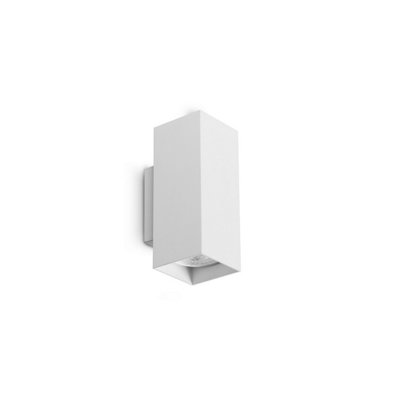 Luminosa Lighting Luminosa Look Square Up & Down Wall Lamp White 2X Gu10 from B&Q