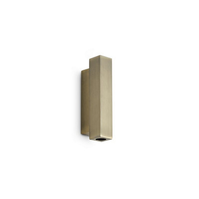 Luminosa Lighting Luminosa Look 15Cm Square Up & Down Wall Lamp Brass 2X Led 900Lm 3000K from B&Q