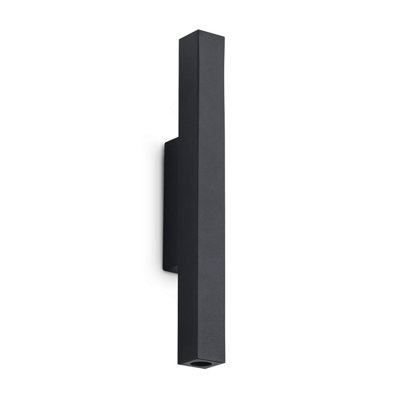 Luminosa Lighting Luminosa Look 30Cm Square Up & Down Wall Lamp Black 2X Led 900Lm 3000K from B&Q