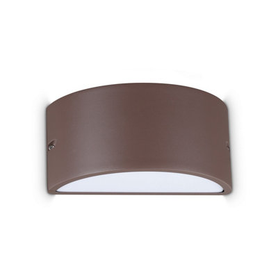 Luminosa Lighting Luminosa Rex Outdoor Up Down Wall Lamp Coffee 1X E27 Ip44 from B&Q