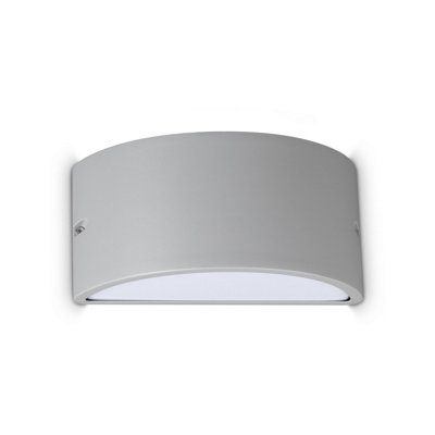 Luminosa Lighting Luminosa Rex Outdoor Up Down Wall Lamp Grey 1X E27 Ip44 from B&Q