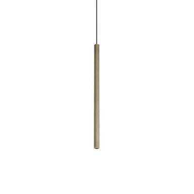 Luminosa Lighting Luminosa Look Square Slim Pendant Ceiling Light Brass 1X Led 220Lm 3000K from B&Q