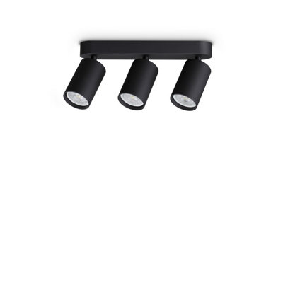 Luminosa Lighting Luminosa Dynamite Ceiling Spotlight Bar Black 3X Gu10 from B&Q