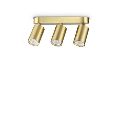 Luminosa Lighting Luminosa Dynamite Ceiling Spotlight Bar Brass 3X Gu10 from B&Q