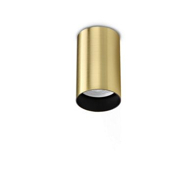 Luminosa Lighting Luminosa Look 10Cm Surface Mounted Downlight Brass 1X Gu10 from B&Q
