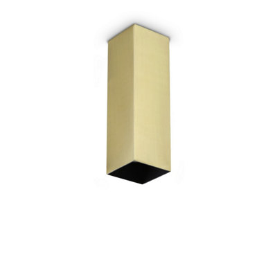Luminosa Lighting Luminosa Look 20Cm Square Surface Mounted Downlight Brass 1X Gu10 from B&Q