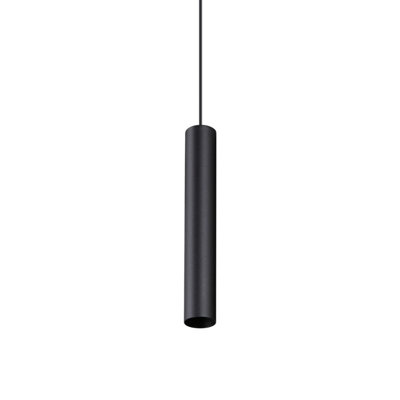Luminosa Lighting Luminosa Look 25Cm Super Slim Pendant Ceiling Light Black 1X Gu10 from B&Q