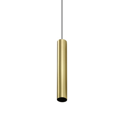 Luminosa Lighting Luminosa Look 25Cm Super Slim Pendant Ceiling Light Brass 1X Gu10 from B&Q