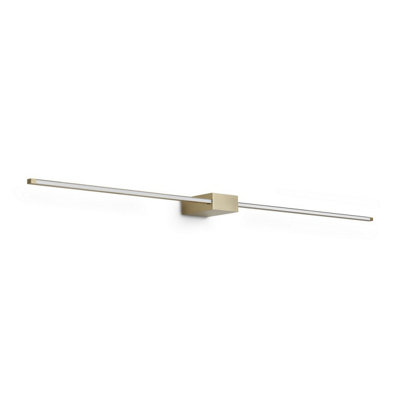 Luminosa Lighting Luminosa Essence Integrated Led Wall Lamp Brass 2000Lm 3000K from B&Q