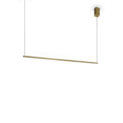 Luminosa Lighting Luminosa Essence Square Bar Pendant Ceiling Light Brass 1X Led 2250Lm 3000K from B&Q