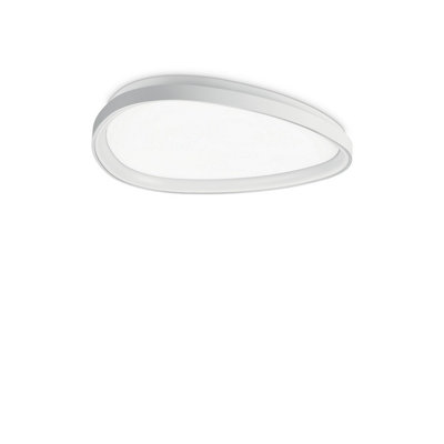 Luminosa Lighting Luminosa Gemini Integrated Led Semi Flush Ceiling Light White 3550Lm 4000K from B&Q