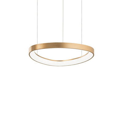 Luminosa Lighting Luminosa Gemini Integrated Led Pendant Ceiling Light Brass 4350Lm 4000K from B&Q