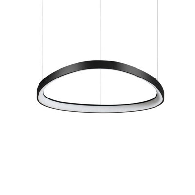 Luminosa Lighting Luminosa Gemini Integrated Led Pendant Ceiling Light Black 5400Lm 4000K from B&Q