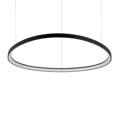 Luminosa Lighting Luminosa Gemini Integrated Led Pendant Ceiling Light Black 9100Lm 4000K from B&Q