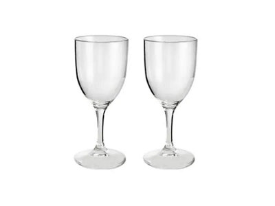 Miriad Brunner Polycarbonate Wine Glasses X 2