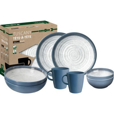 B&Q -  Tête-Â-Tête Tuscany 8-Piece Dinner Set
