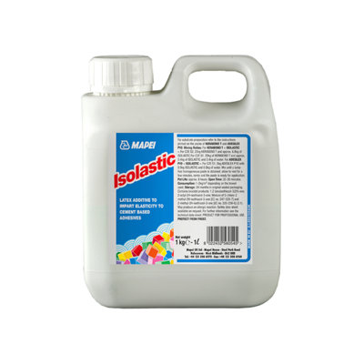 Mapei Isolastic Latex Additive 5 Kg - Flexible Adhesive For Tiles And Stone 5Kg B&Q