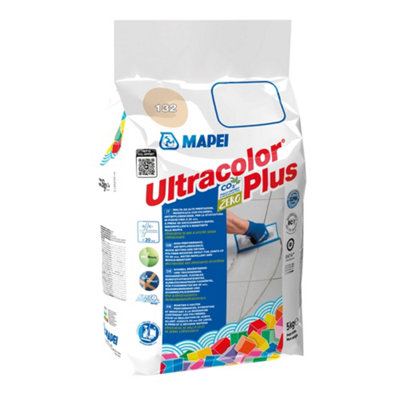 B&Q -  Ultracolour Plus Beige Wall & Floor Tile Grout5Kg