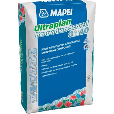 Mapei Ultraplan Renovation 3240 Floor Levelling Screed25Kg Bag from B&Q