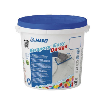 Mapei Kerapoxy Easy Design Grout 3Kg Epoxy Grout- 100 White from B&Q