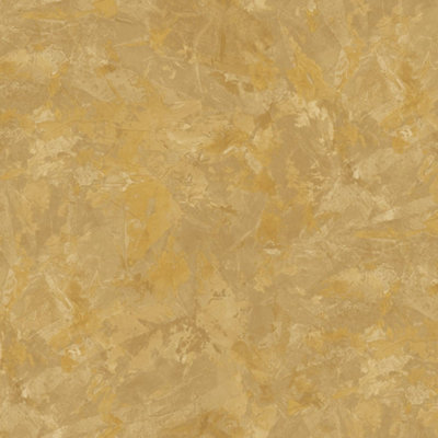 Galerie Italian Textures 3 Yellow Unito Argenta Metallic Plaster Effect 10.05M X 106Cm Double Width Wallpaper Roll from B&Q