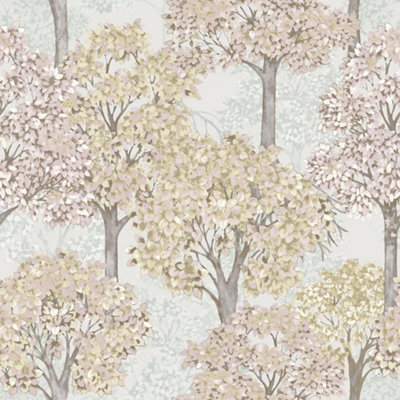 Galerie Little Explorers 2 Green Cottage Tree Wallpaper Roll from B&Q