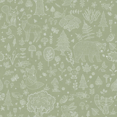 Galerie Little Explorers 2 Green Forest Kingdom Wallpaper Roll from B&Q