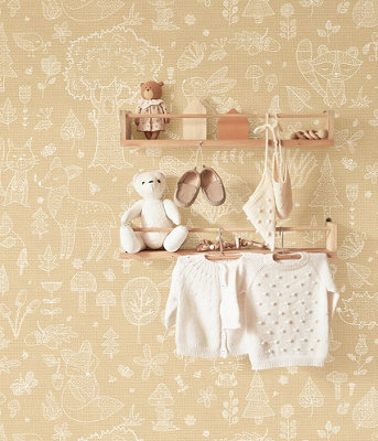 Galerie Little Explorers 2 Yellow Forest Kingdom Wallpaper Roll from B&Q