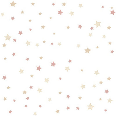Galerie Little Explorers 2 Pink Stars Wallpaper Roll from B&Q