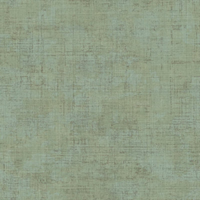 Galerie Italian Style Green Distressed Weave Texture Effect Wallpaper Roll from B&Q