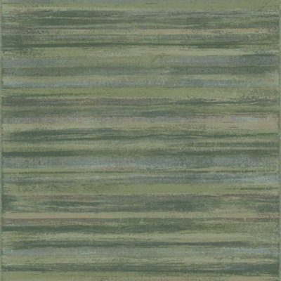Galerie Italian Style Green Distressed Horizontal Stripe Wallpaper Roll from B&Q