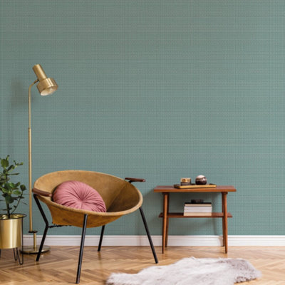 Galerie Botanica Green Bali Weave Smooth Wallpaper from B&Q