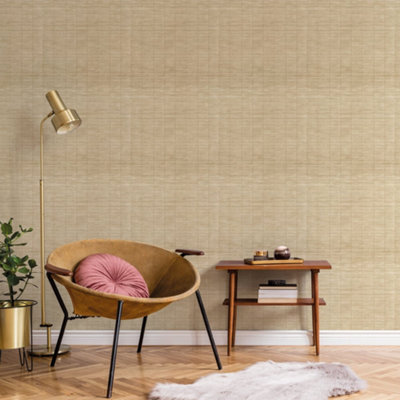 Galerie Botanica Beige Bali Bamboo Smooth Wallpaper from B&Q