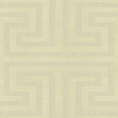 Galerie Synergy Beige Geometric Maze Wallpaper from B&Q